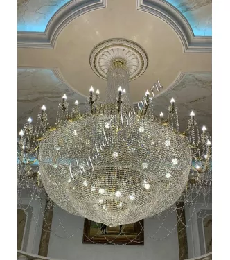 Люстра Хрустальная Корона Свеча 2 яруса в интерьере Люстра Хрустальная Корона Свеча 2 яруса в интерьере